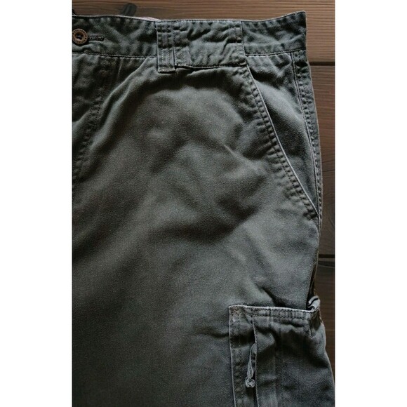 Coliseum Men's Shorts Size 36 Cargo Green Active Outdoor Pockets Cotton - Picture 6 of 14